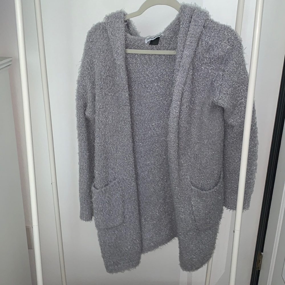 Gray hoodie sweater